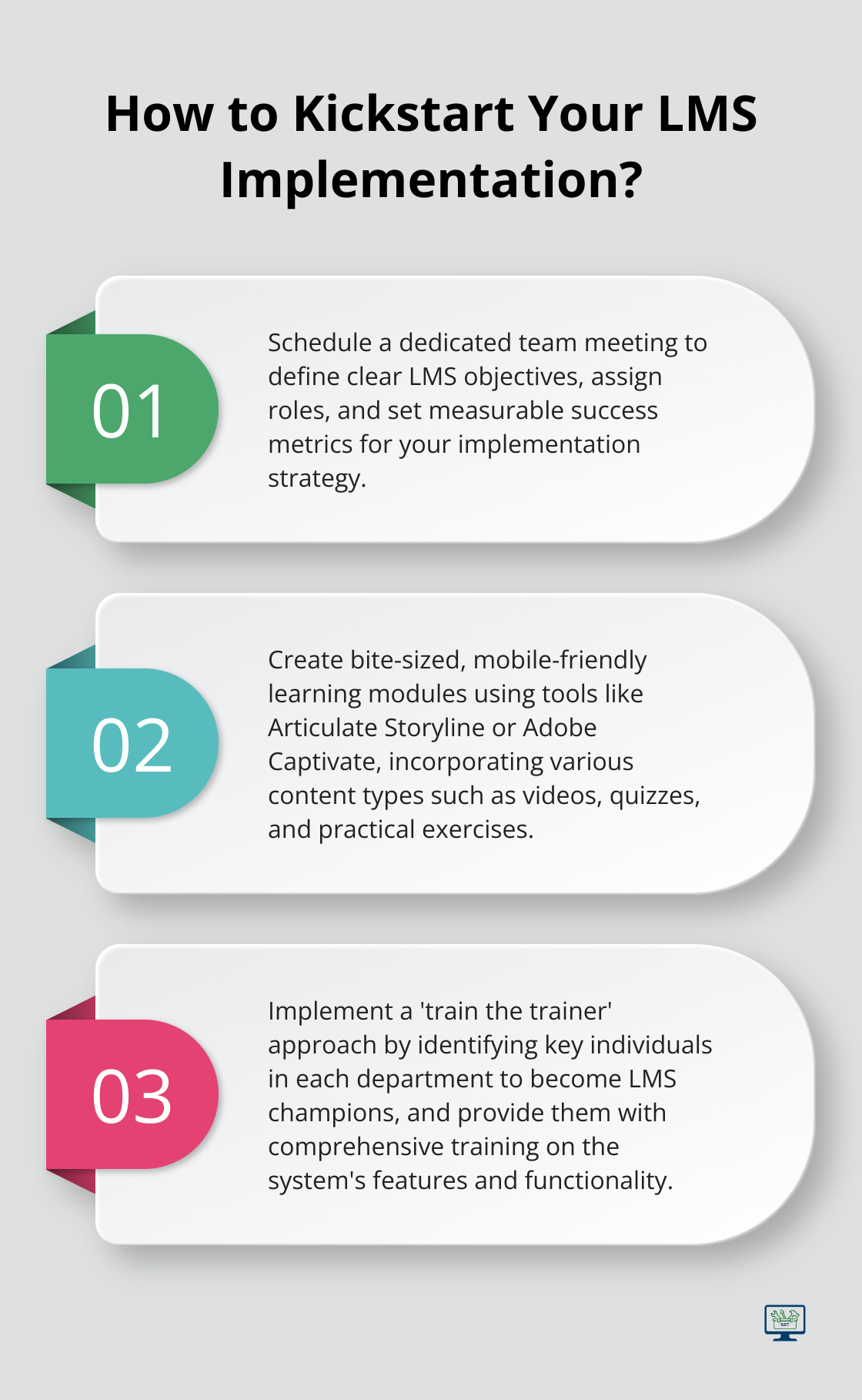 Infographic: How to Kickstart Your LMS Implementation? - best learning management system for small business