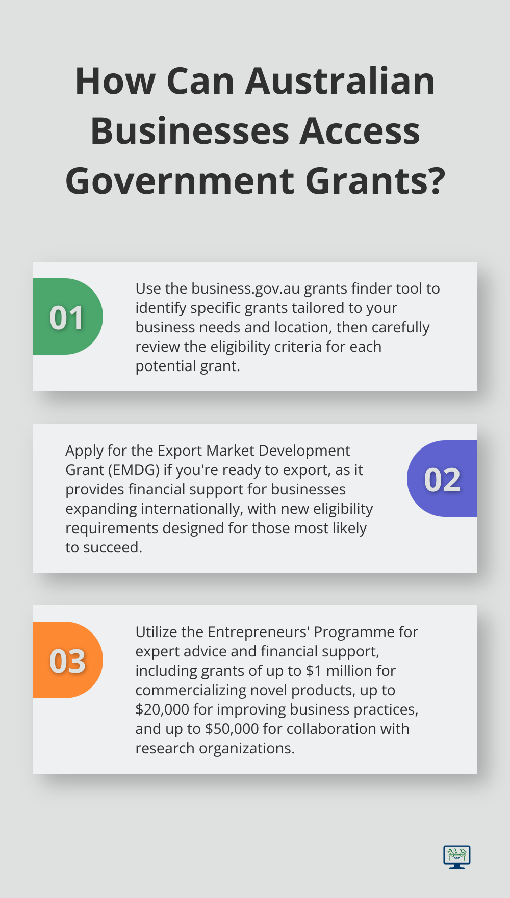 Infographic: How Can Australian Businesses Access Government Grants? - small business grants