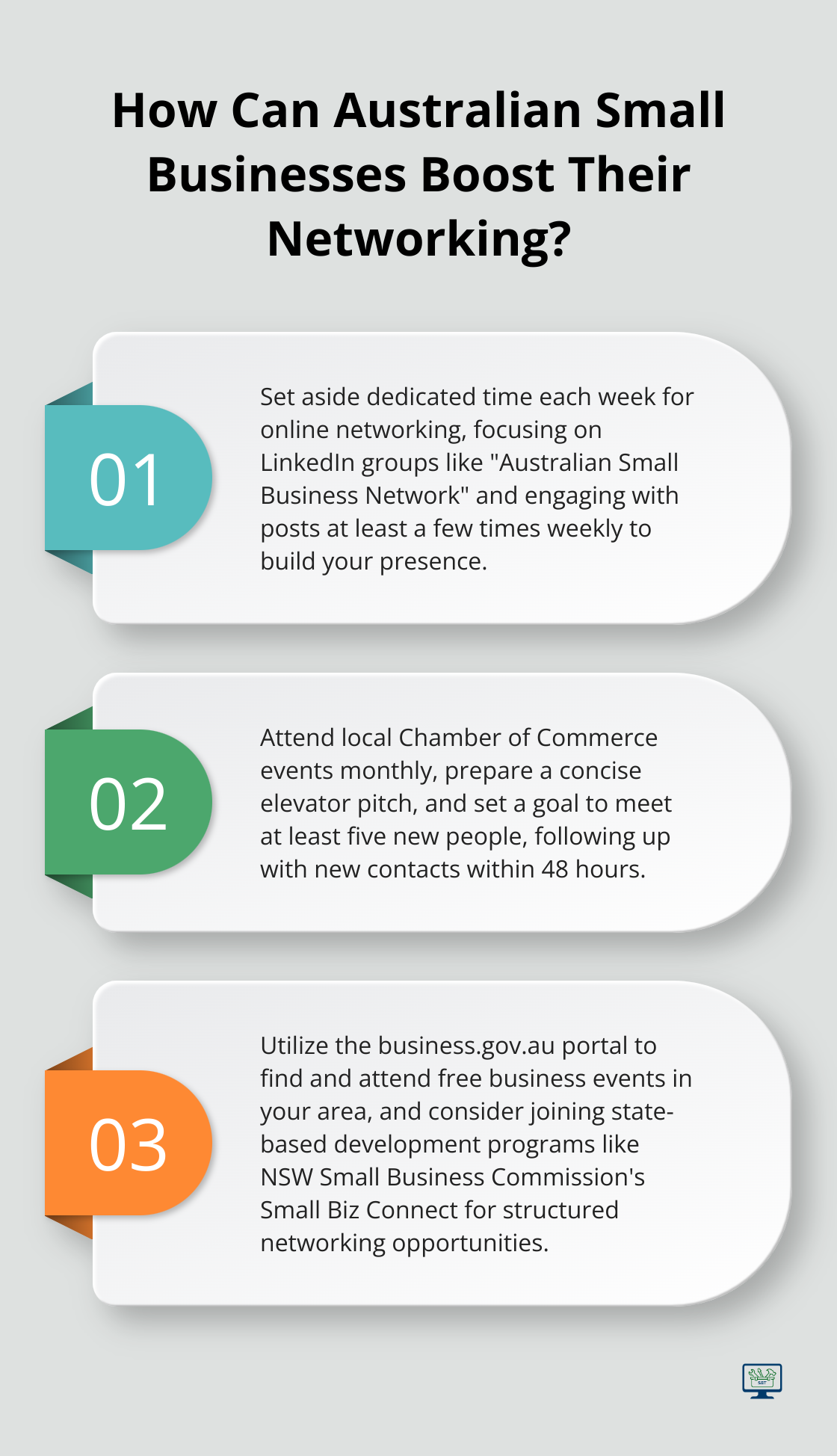 Infographic: How Can Australian Small Businesses Boost Their Networking? - small business networking