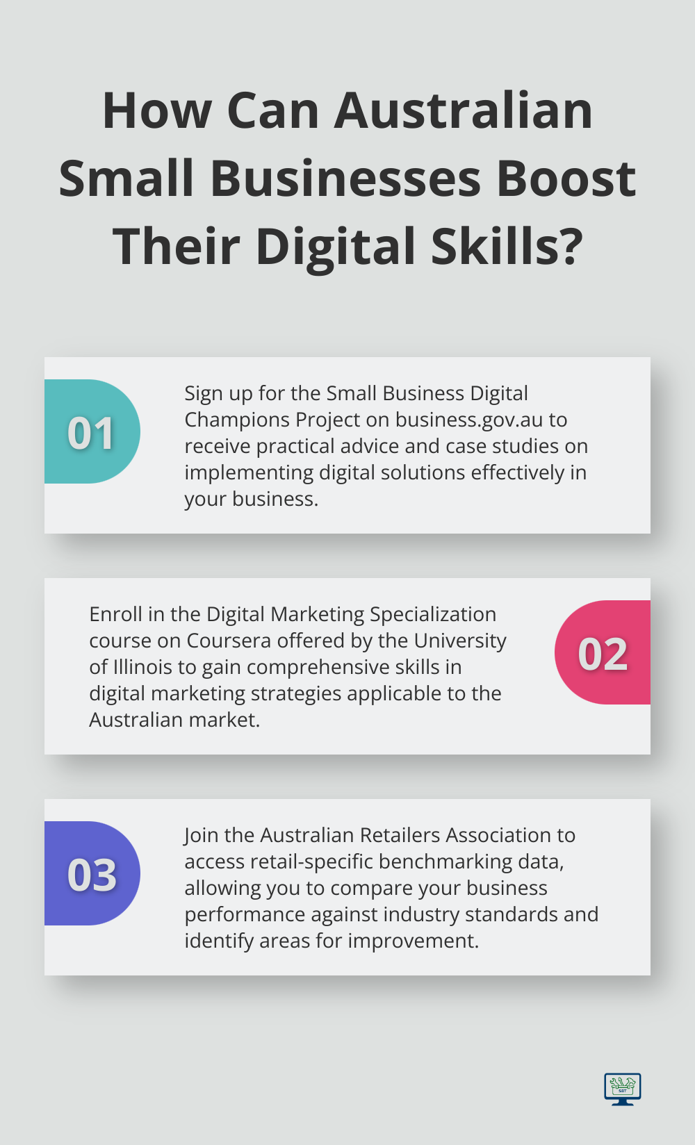 Infographic: How Can Australian Small Businesses Boost Their Digital Skills?